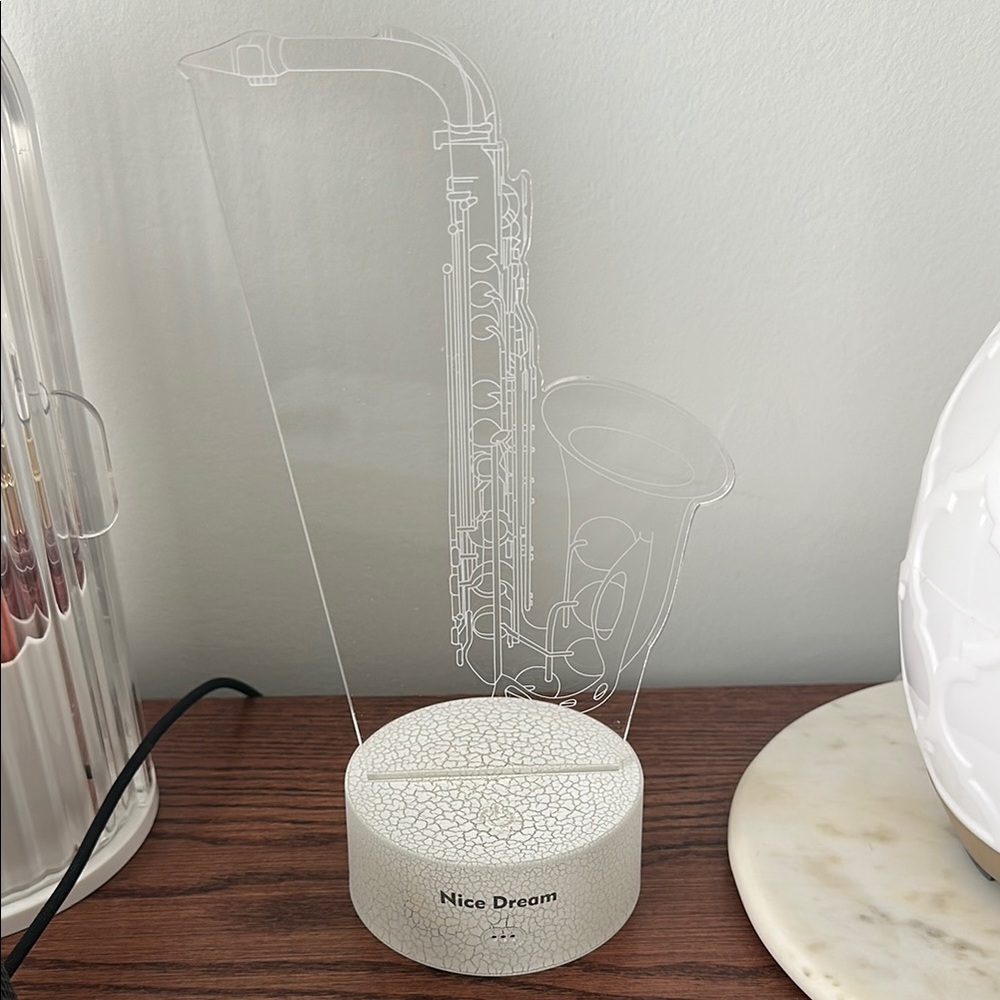 Acrylic Saxophone LED Night Light